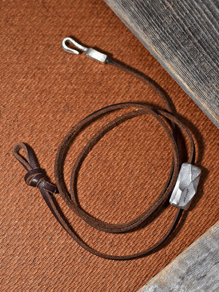 SV925 ( シルバー ) と 本革