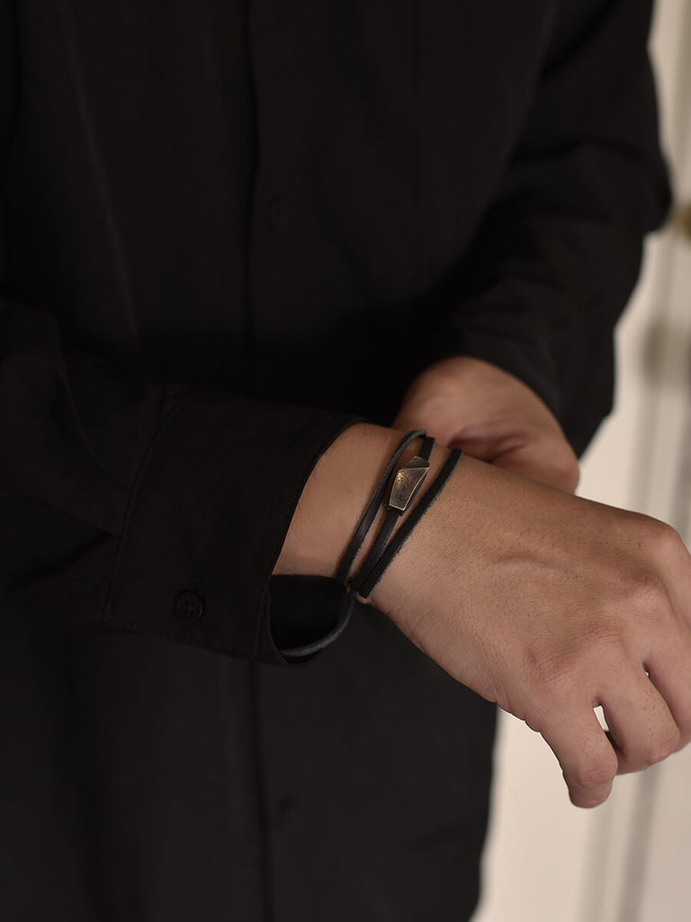 SV925 ( シルバー )と本革